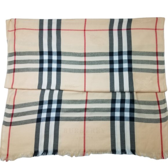 Burberry Accessories - Burberry Oversized Nova Check Scarf 28x72 Cashmere